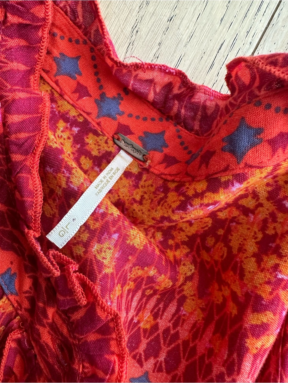 Free People Ruby Red Floral Maxi Dress - Picture 3 of 4